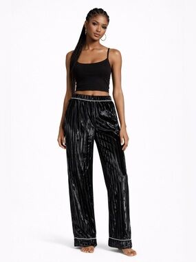 Victoria's Secret Velvet Pinstripe Pajama Pants XS